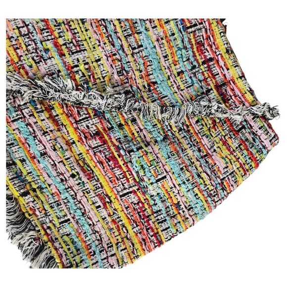 Forever 21 Asymmetrical Blue Red Mini Skirt - Picture 7 of 7